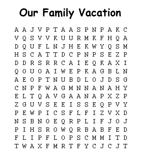 make your own word search